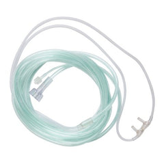 ETCO2 Nasal Sampling Cannula with O2 Delivery With Oxygen Delivery McKesson Adult Curved Prong / NonFlared Tip