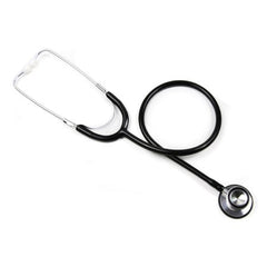 Classic Stethoscope BASIC Black 1-Tube 22 Inch Tube Double-Sided Chestpiece