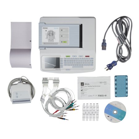 Electrocardiograph System McKesson LUMEON and Burdick AC Power / Battery Operated LCD Display