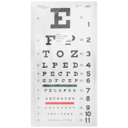 Eye Chart McKesson 20 Foot Measurement Acuity Test