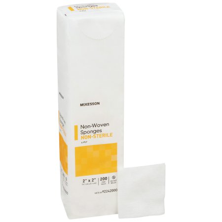 USP Type VII Gauze Sponge McKesson Cotton 12-Ply 2 X 2 Inch Square NonSterile