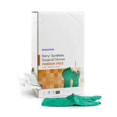 Surgical Glove McKesson Perry® Performance Plus Size 6 Sterile Polychloroprene Standard Cuff Length Smooth Dark Green Chemo Tested