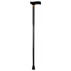 Folding Cane McKesson Aluminum 33 to 37 Inch Height Black