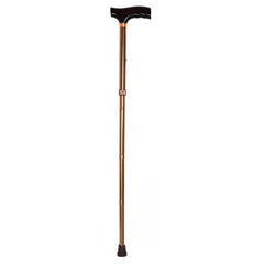 Folding Cane McKesson Aluminum 33 to 37 Inch Height Bronze