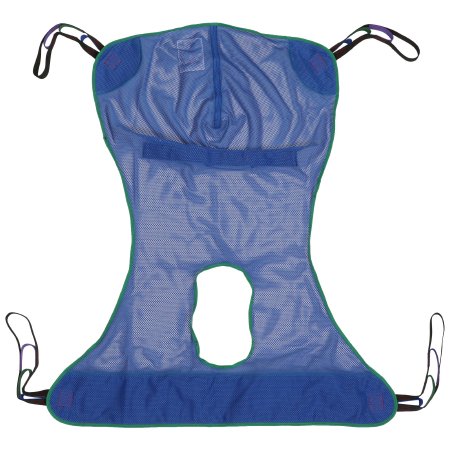 Full Body Commode Sling McKesson 4 or 6 Point Without Head Support Large 600 lbs. Weight Capacity