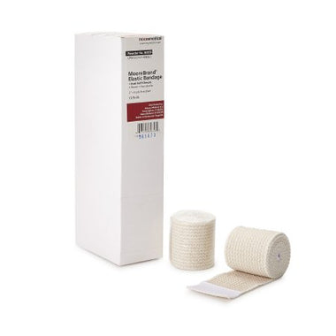 Elastic Bandage McKesson 2 Inch X 4-1/2 Yard Standard Compression Double Hook and Loop Closure Tan NonSterile