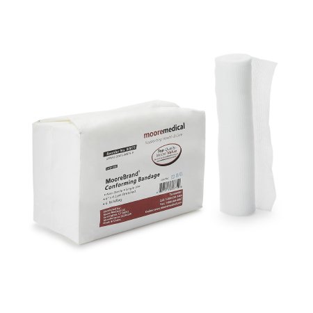 Conforming Bandage McKesson Cotton / Polyester 6 Inch X 4-1/10 Yard Roll Shape NonSterile