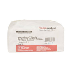 Conforming Bandage McKesson Cotton / Polyester 2 Inch X 4-1/10 Yard Roll Shape Sterile