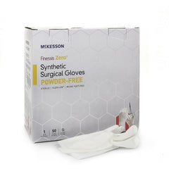 Surgical Glove McKesson Finessis Zero® Size 8 Sterile Flexylon® Synthetic Standard Cuff Length Micro-Textured White Chemo Tested
