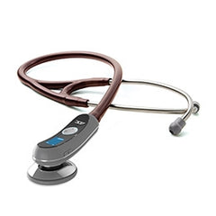 Electronic Stethoscope Adscope® Burgundy 1-Tube 19 Inch Tube Single Head Chestpiece