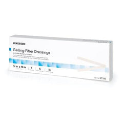 Absorbent Gelling Fiber Dressing McKesson Carboxymethyl Cellulose (CMC) 3/4 X 18 Inch