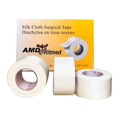 Medical Tape AMD-Ritmed Water Resistant Silk-Like Cloth 1 Inch X 10 Yard White NonSterile