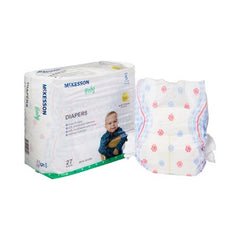 Unisex Baby Diaper McKesson Size 5 Disposable Moderate Absorbency