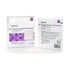 Silver Collagen Dressing McKesson 2 X 2 Inch Square Sterile