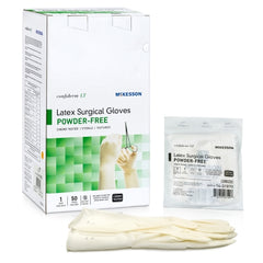 Surgical Glove Confiderm® LT Size 7 Sterile Latex Standard Cuff Length Fully Textured Ivory Chemo Tested