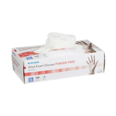 Exam Glove McKesson X-Large NonSterile Vinyl Standard Cuff Length Smooth Clear Not Rated