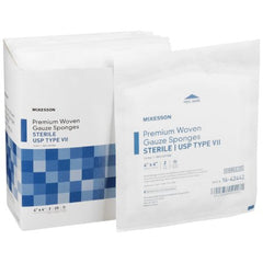USP Type VII Gauze Sponge McKesson Cotton 12-Ply 4 X 4 Inch Square Sterile