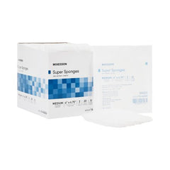 Fluff Dressing McKesson Cotton 6 X 6-3/4 Inch Rectangle Sterile