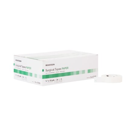 Medical Tape McKesson Air Permeable Paper 1/2 Inch X 10 Yard White NonSterile