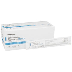 Swabstick McKesson Cotton Tip Wood Shaft 6 Inch Sterile 2 per Pack