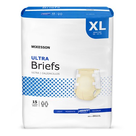 Unisex Adult Incontinence Brief Ultra Disposable Heavy Absorbency
