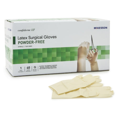 Surgical Glove Confiderm® LT Size 7 Sterile Latex Standard Cuff Length Fully Textured Ivory Not Chemo Approved