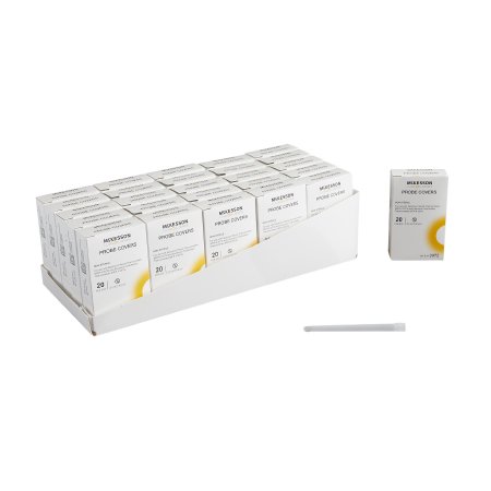 Axillary / Oral / Rectal Thermometer Probe Cover McKesson LUMEON For use with LUMEON® Oral / Axillary and Rectal Electronic Thermometers 500 per Box