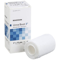 Unna Boot McKesson 3 Inch X 10 Yard Cotton Zinc Oxide NonSterile