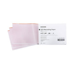 Diagnostic Recording Paper McKesson Thermal Paper 8.27 Inch X 183 Foot Z-Fold Red Grid