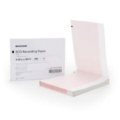 Diagnostic Recording Paper McKesson Thermal Paper 8-1/4 Inch X 183 Foot Z-Fold Red Grid