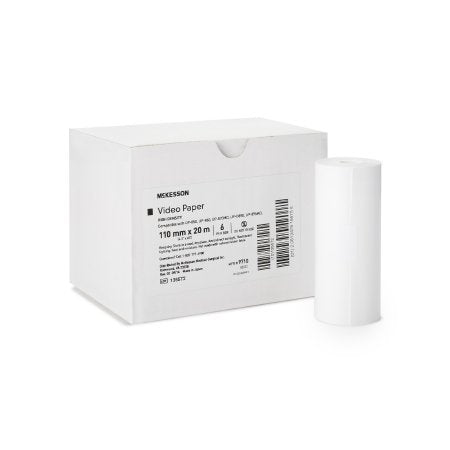 Media Recording Paper McKesson Premium Grade Paper 110 mm x 20 Meter Roll Without Grid