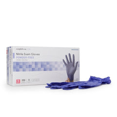 Exam Glove McKesson Confiderm® 3.0 Small NonSterile Nitrile Standard Cuff Length Textured Fingertips Blue Not Rated