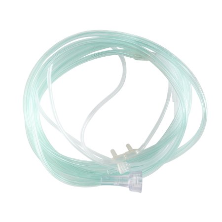 ETCO2 Nasal Sampling Cannula with O2 Delivery With Oxygen Delivery McKesson Adult Curved Prong / NonFlared Tip